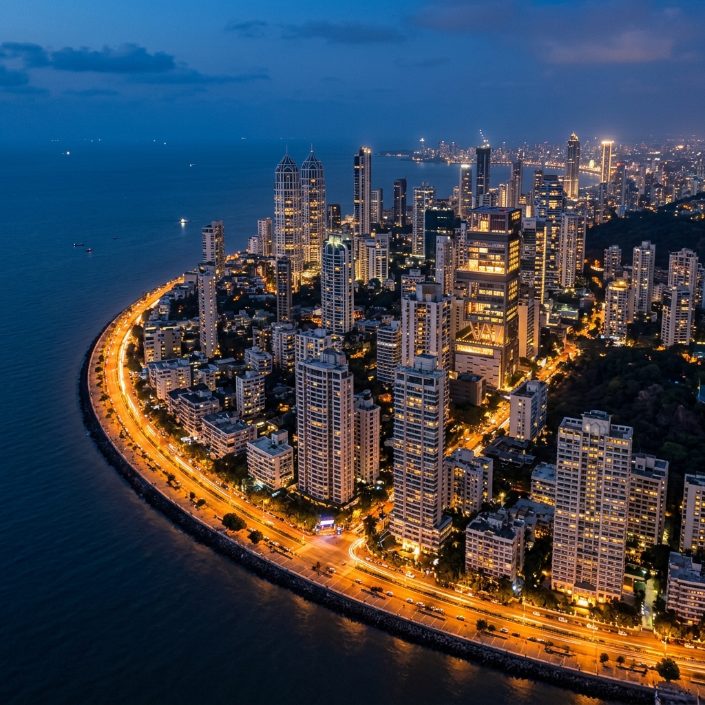 Graph showing luxury property price appreciation trends in South Mumbai from 2020 to 2025